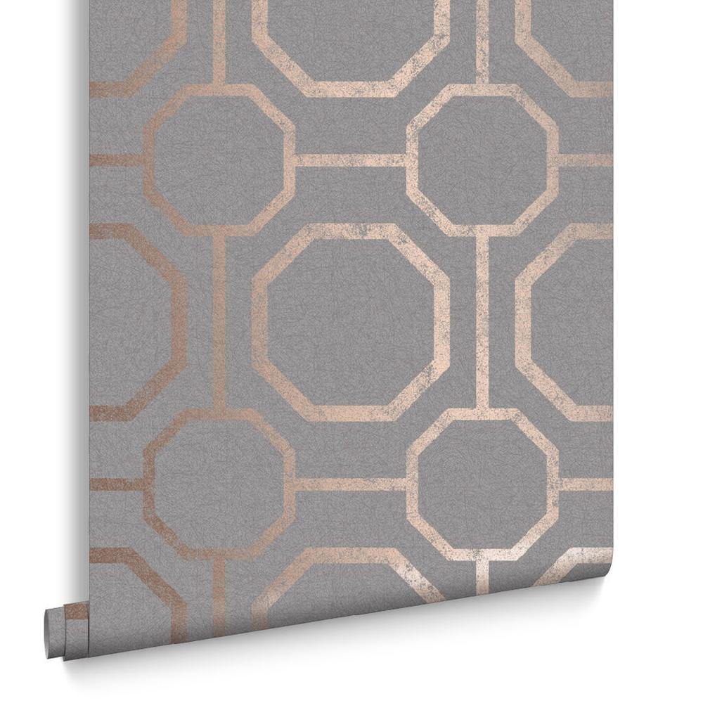 Graham & Brown Sashiko Rose Gold Wallpaper