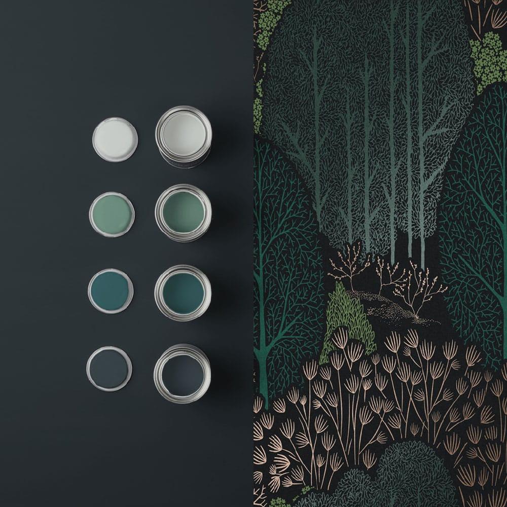 Graham & Brown Scandiscape Navy Wallpaper