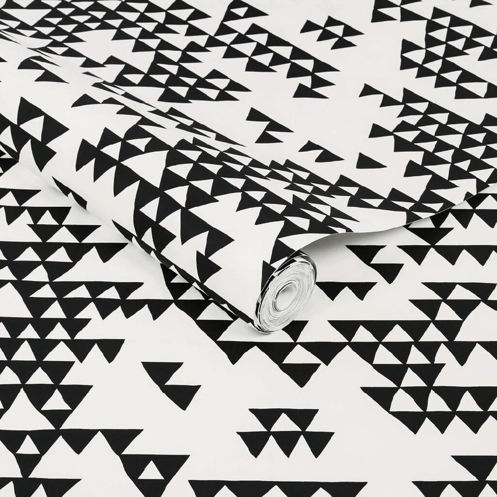 Graham & Brown Secret Mountain Black & White Wallpaper