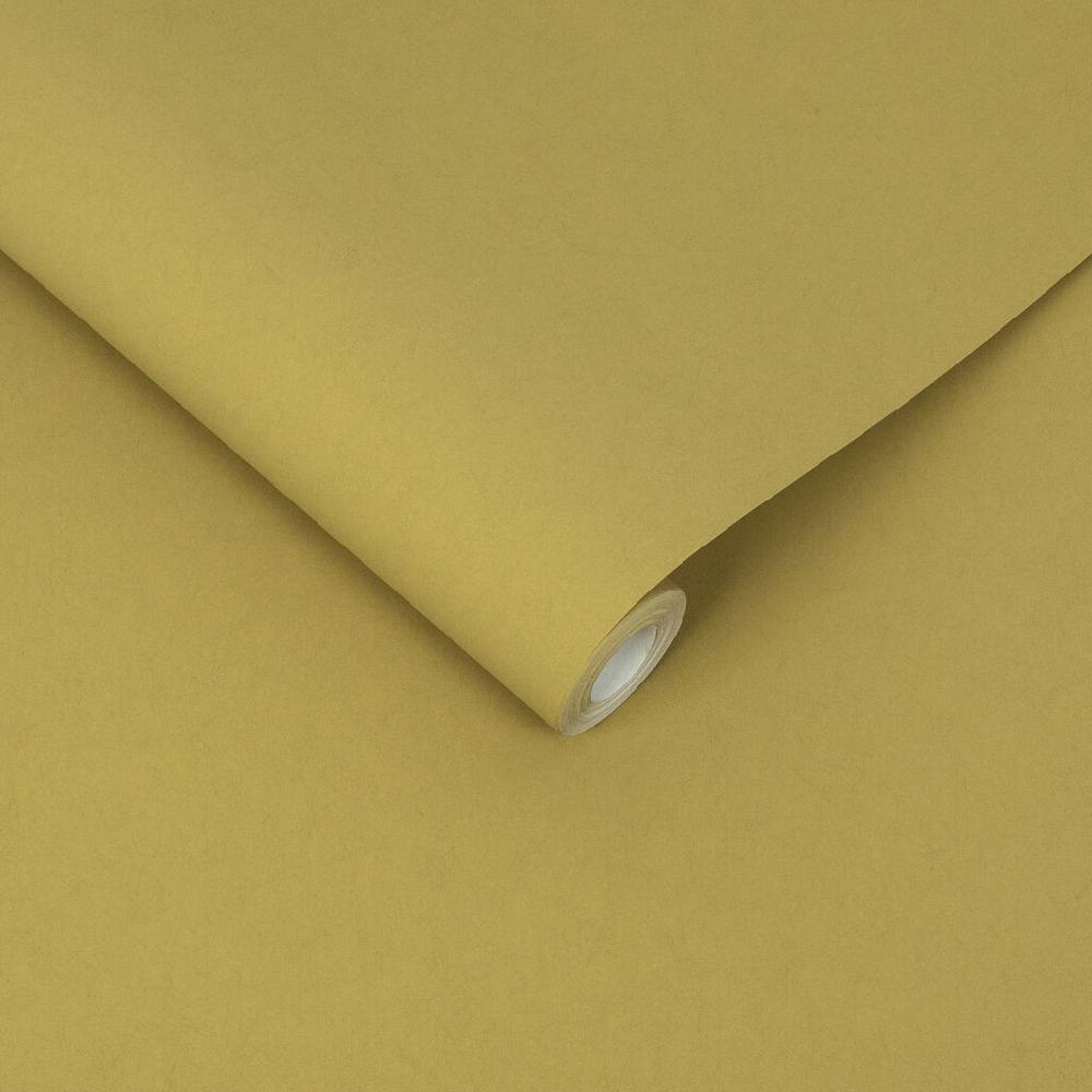 Graham & Brown Serene Saffron Plain Wallpaper