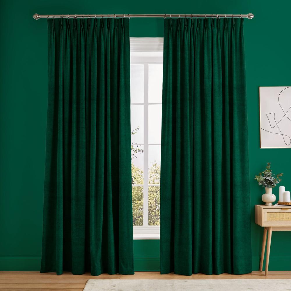 graham & brown Serenity Bottle Green Curtains
