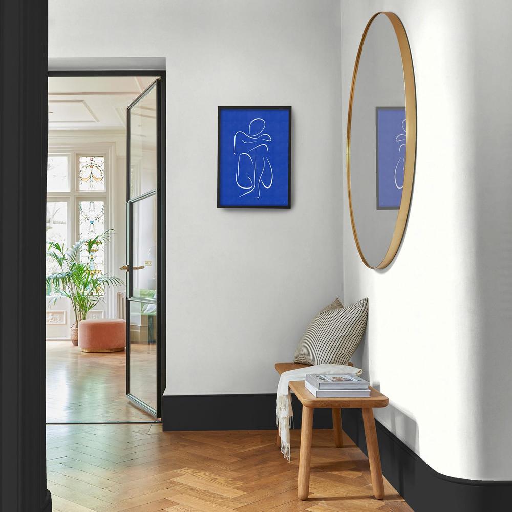 Graham & Brown Silhouette Form I Blue Wall Art