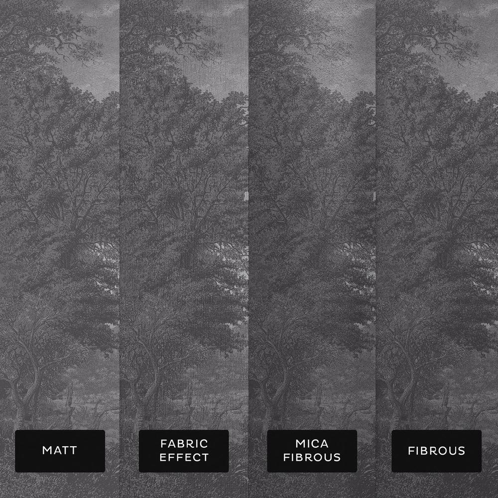 Graham & Brown Sketch Forest Silver Bespoke Mural