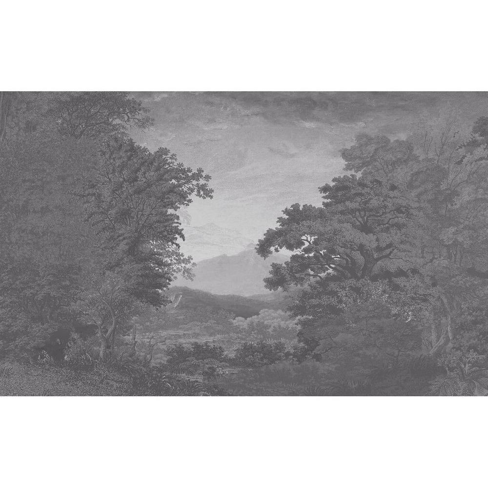 Graham & Brown Sketch Forest Silver Bespoke Mural