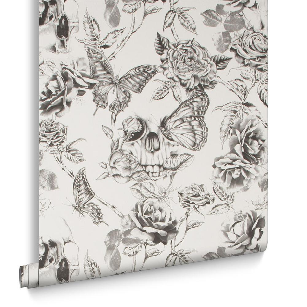 graham & Brown Skull Roses Wallpaper
