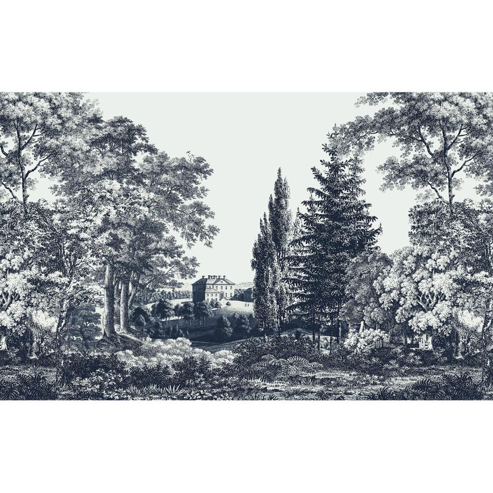 Graham & Brown Stately Manor Blue Bespoke Mural