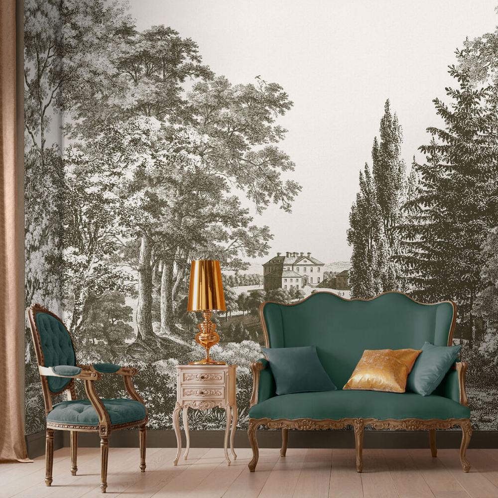 graham & brown Stately Manor Sepia Bespoke Mural