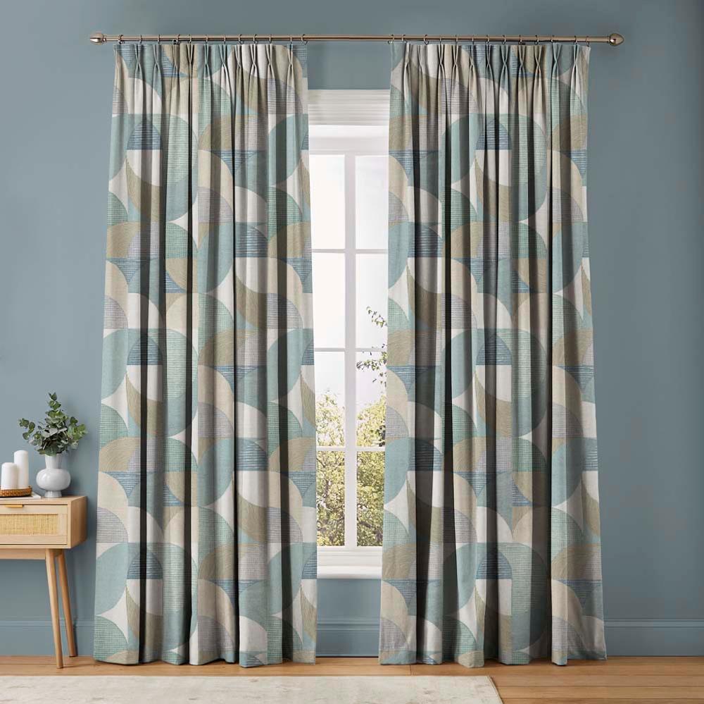 graham & brown Stitch Craze Calm Curtains