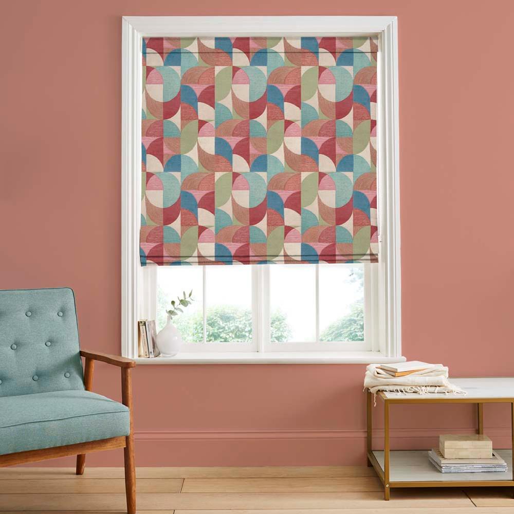 graham & brown Stitch Craze Carnival Roman Shade