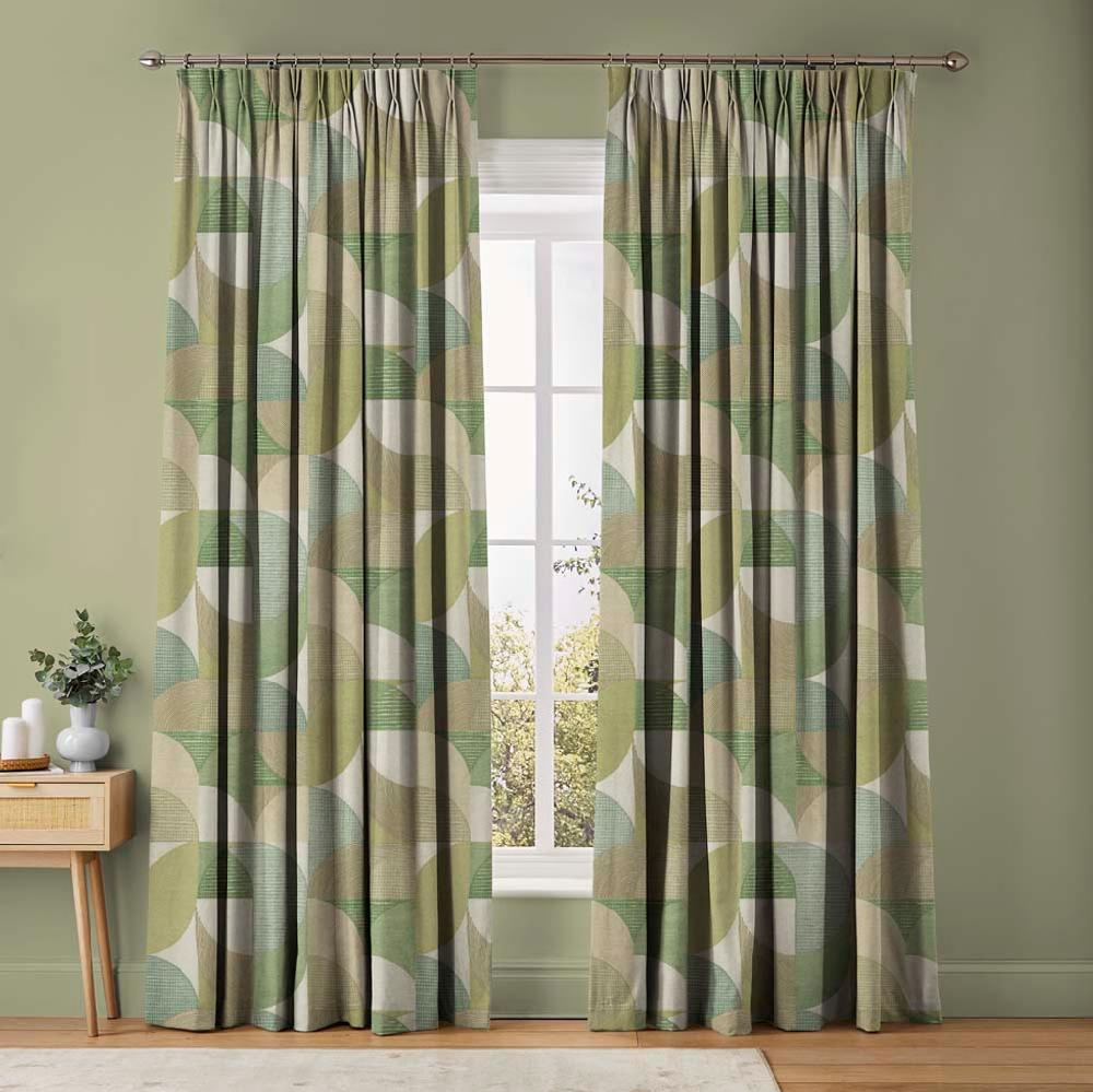 graham & brown Stitch Craze Sage Curtains