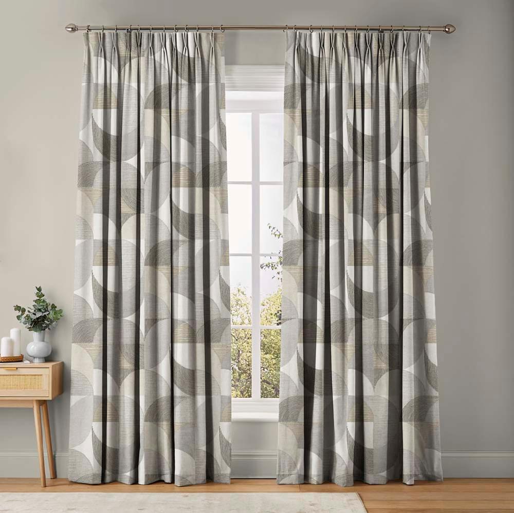 graham & brown Stitch Craze Taupe Curtains