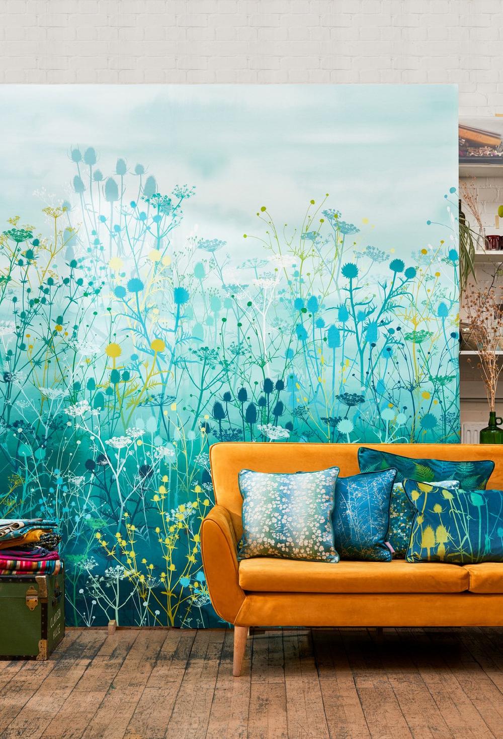 Graham & Brown Tania's Garden Peacock Bespoke Mural