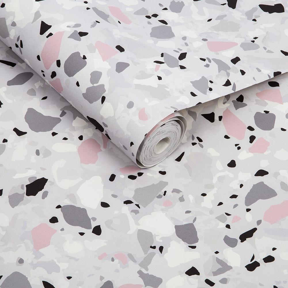 Graham & Brown Terrazzo Pink Wallpaper