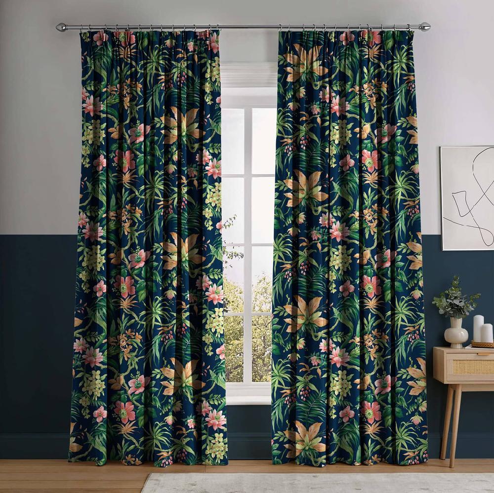 graham & brown Tesronto Navy Curtains