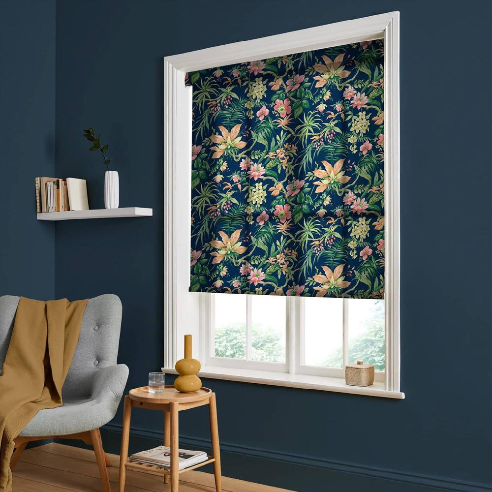 graham & brown Tesronto Navy Roller Shade