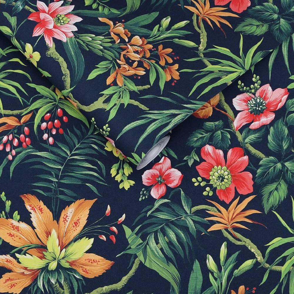 Graham & Brown Tesronto Navy Wallpaper