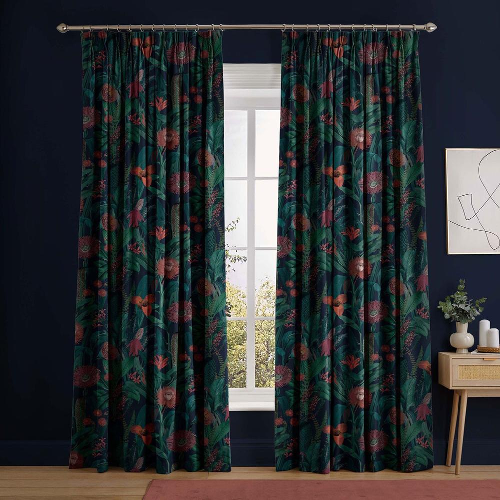 graham & brown Tigerlily Midnight Curtains