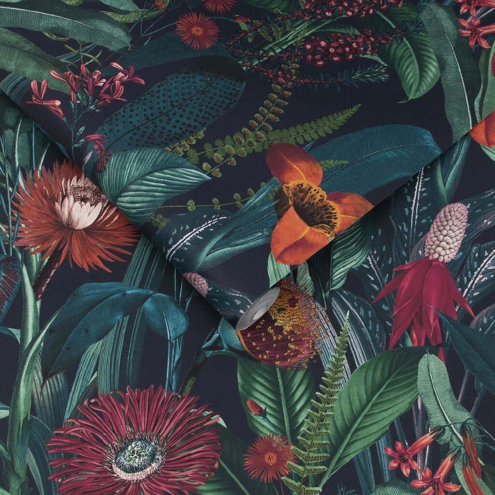 Graham & Brown Tigerlily Midnight Wallpaper