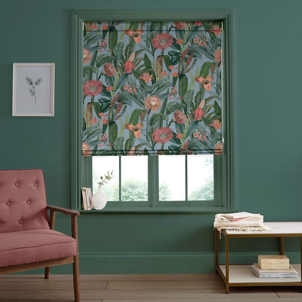graham & brown Tigerlily Sky Roman Shade