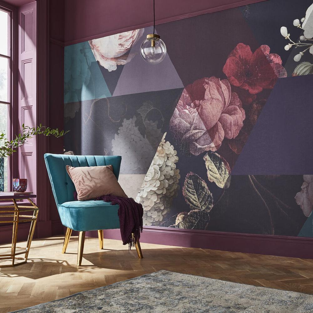 graham & brown Timepiece Amethyst Bespoke Mural