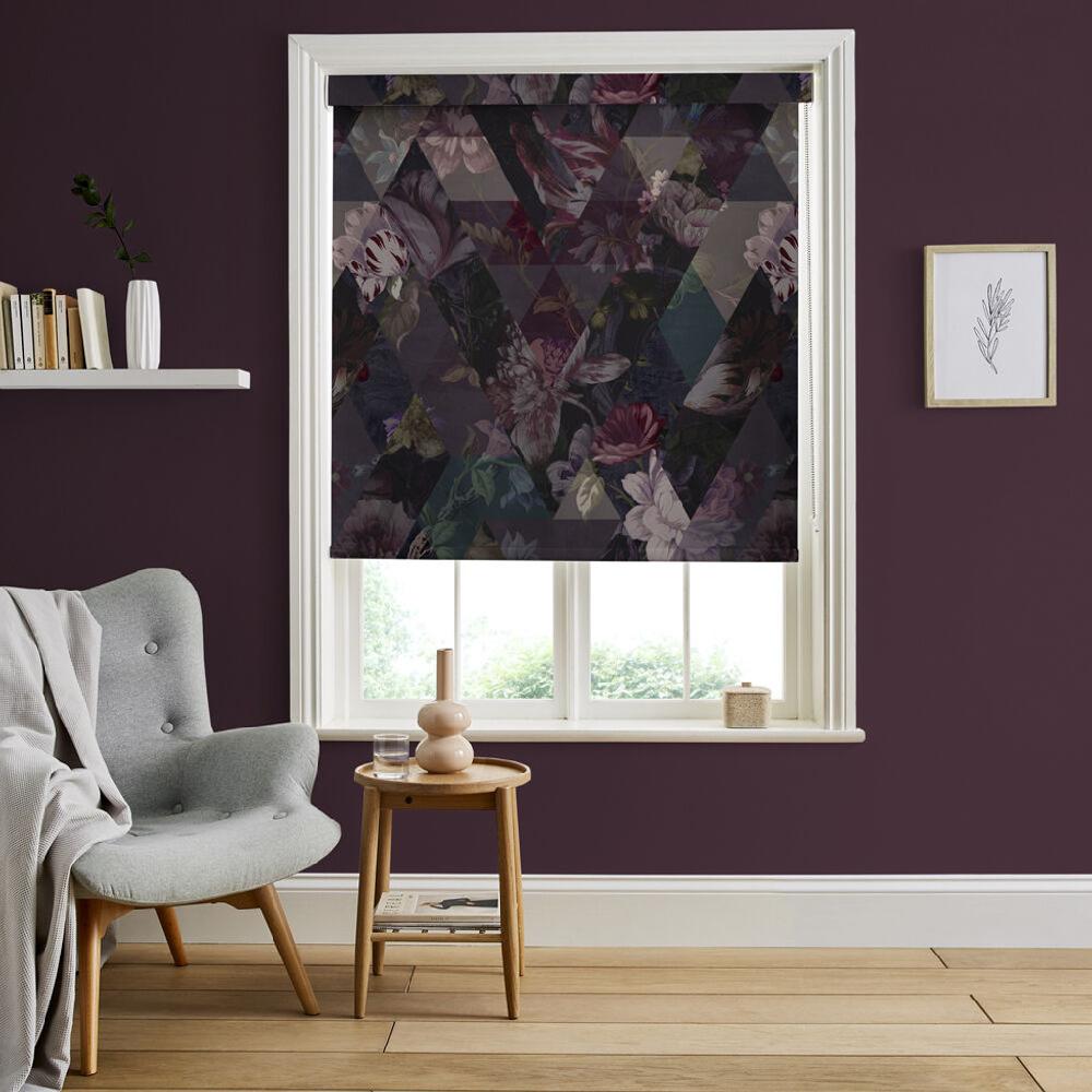 graham & brown Timepiece Amethyst Roller Shade