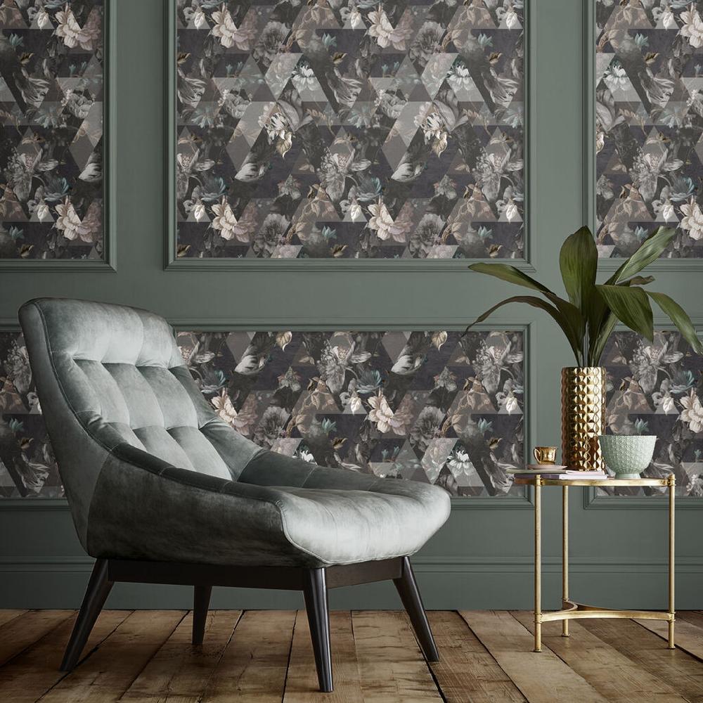 graham & brown Timepiece Moonstone Wallpaper