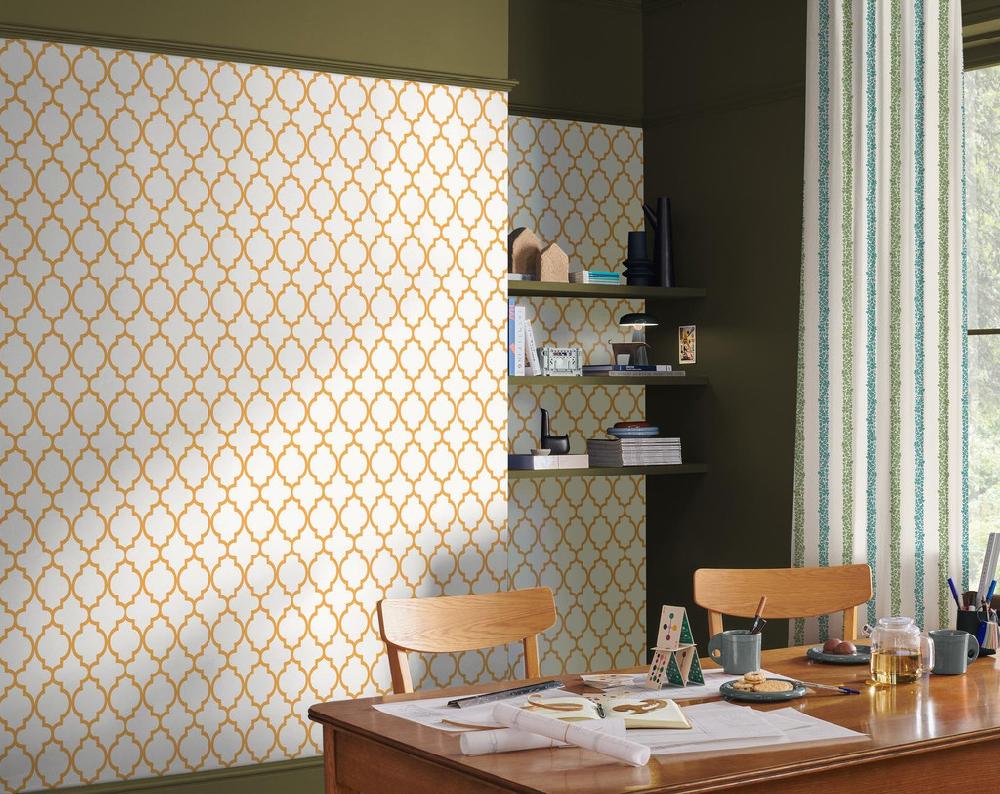 graham & brown Trellia Orange Wallpaper