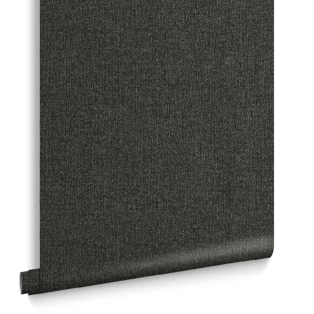Graham & Brown Twill Deep Grey Wallpaper