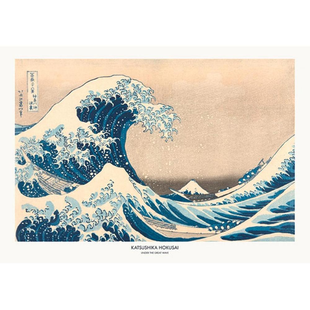 graham & brown Under the Great Wave Blue Wall Art