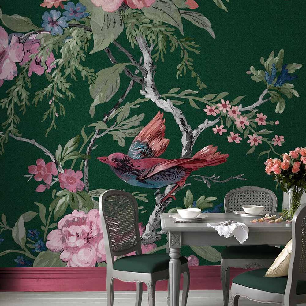 graham & brown Venetian Floral Verde Bespoke Mural