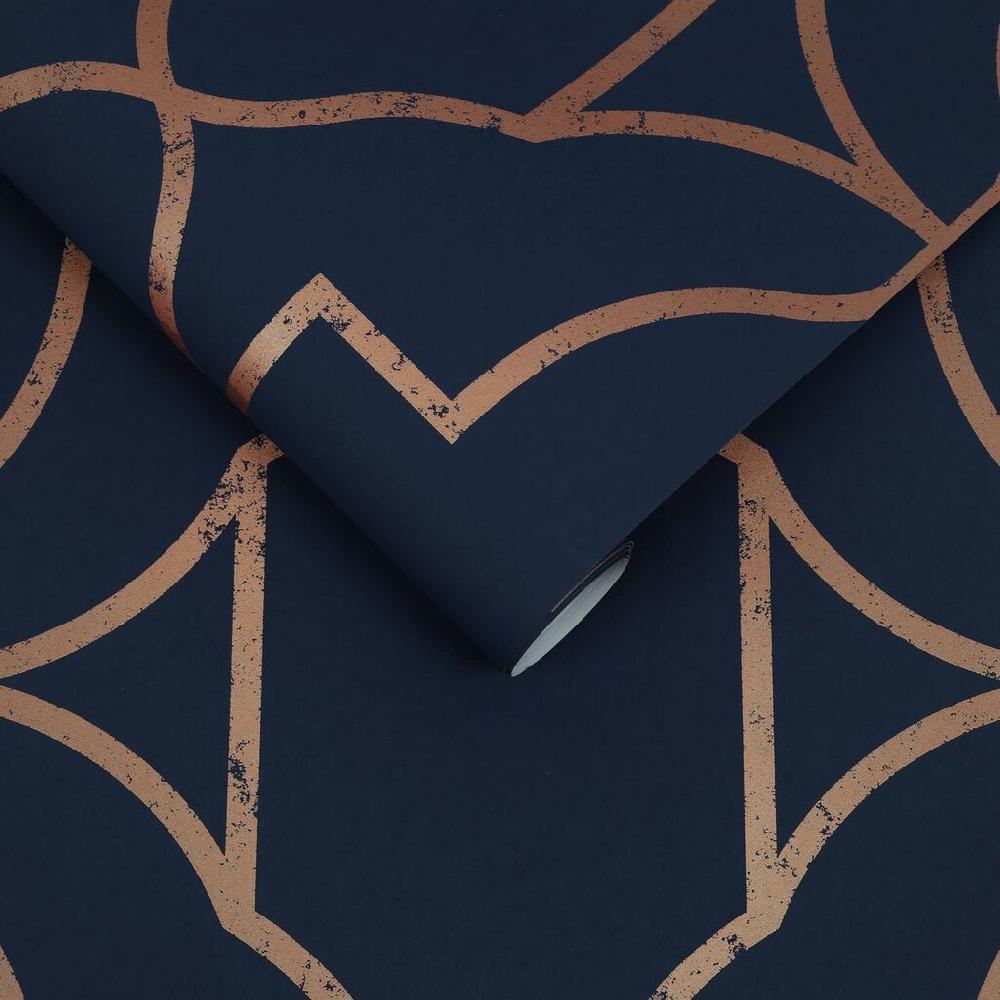 Graham & Brown Versailles Navy Wallpaper