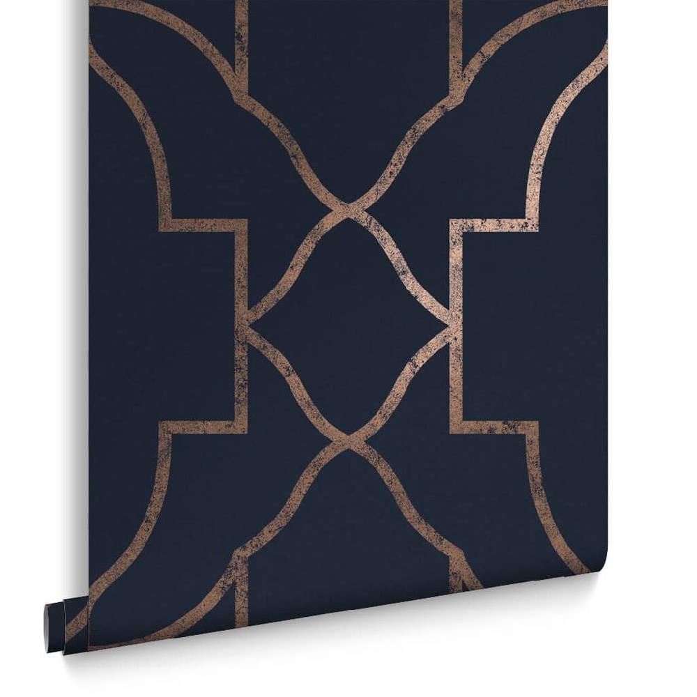 Graham & Brown Versailles Navy Wallpaper