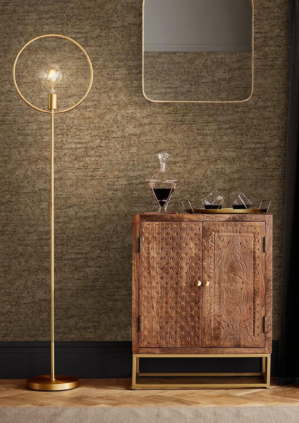 graham & brown Vincenzo Gold Wallpaper