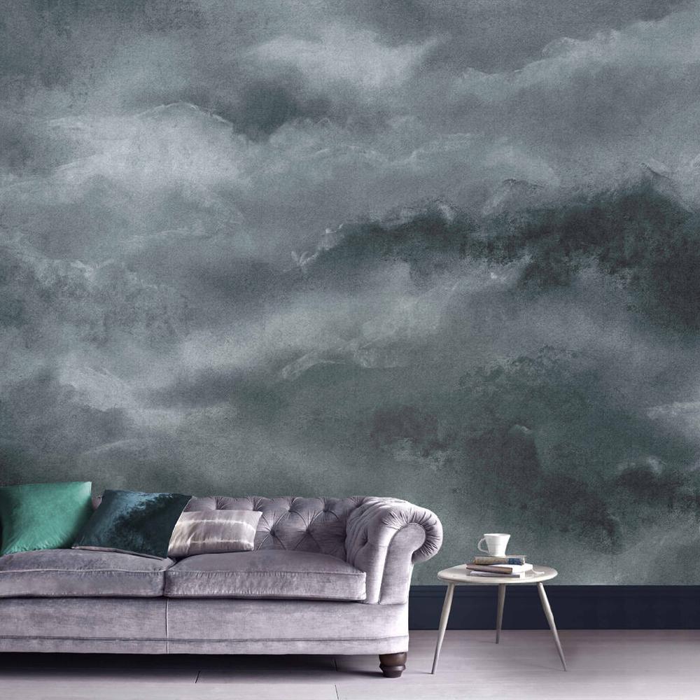 graham & brown Vintage Cloud Midnight Bespoke Mural