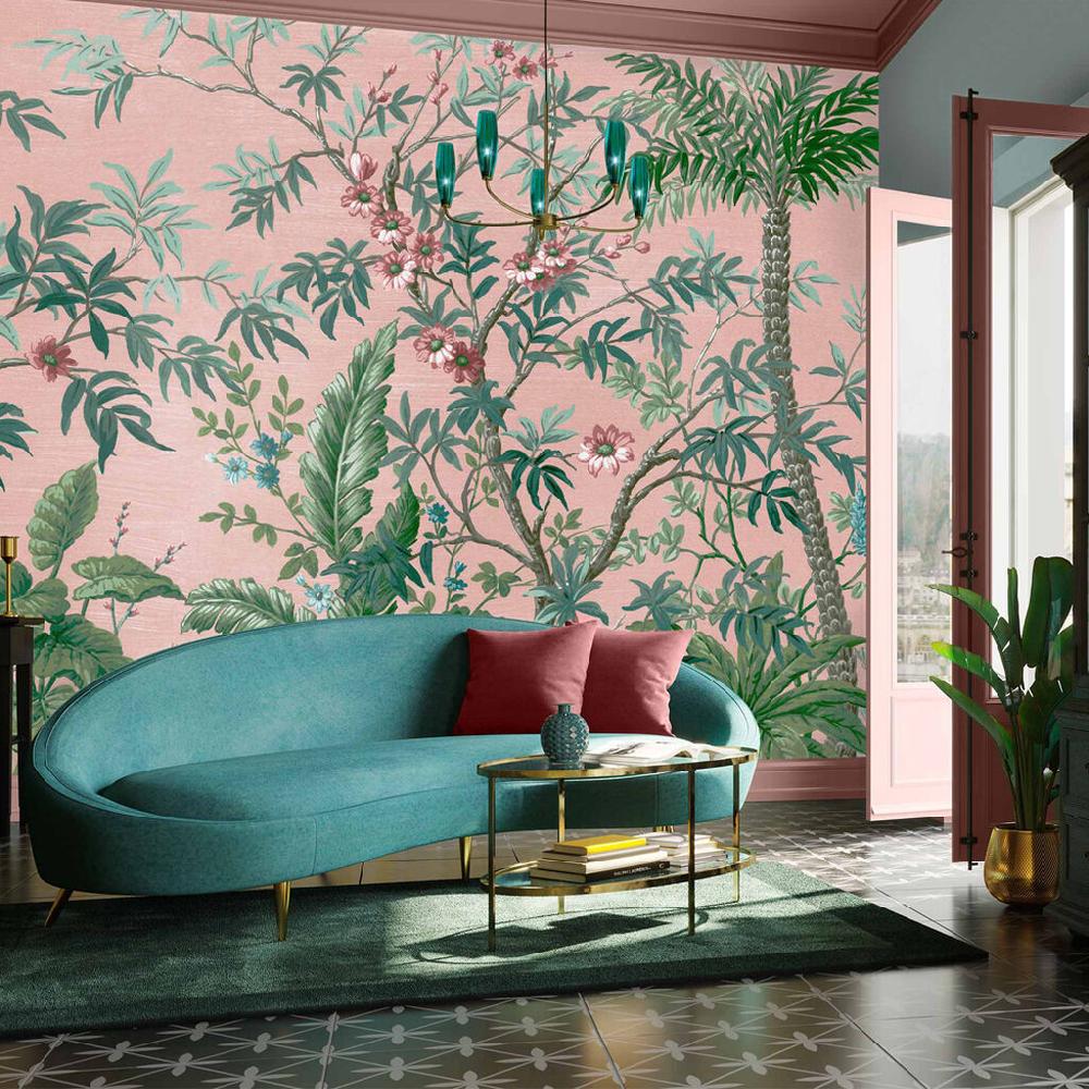 graham & brown Vintage Tropical Blush Bespoke Mural