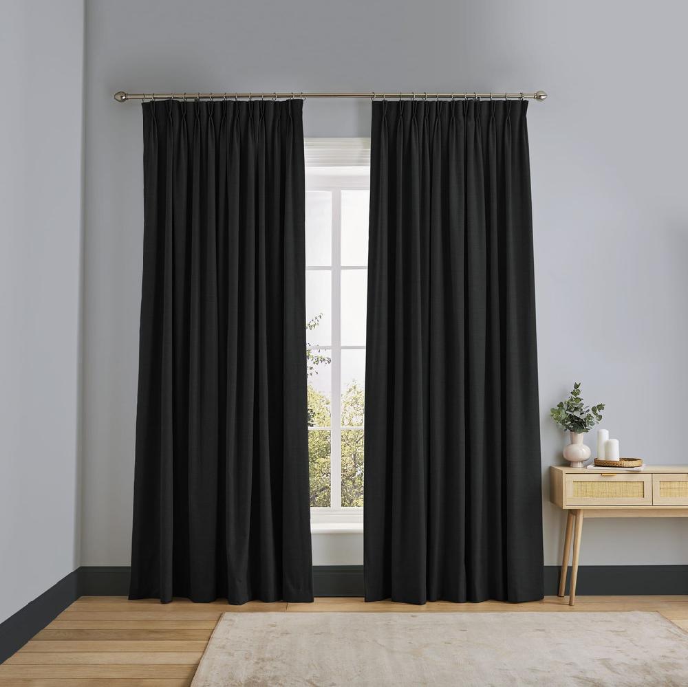 graham & brown Wallace Charcoal Curtains