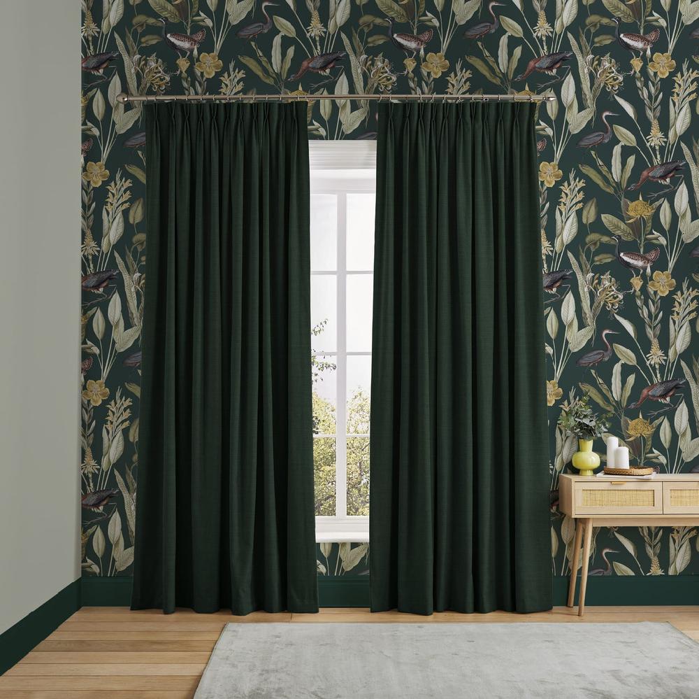 graham & brown Wallace Forest Green Curtains