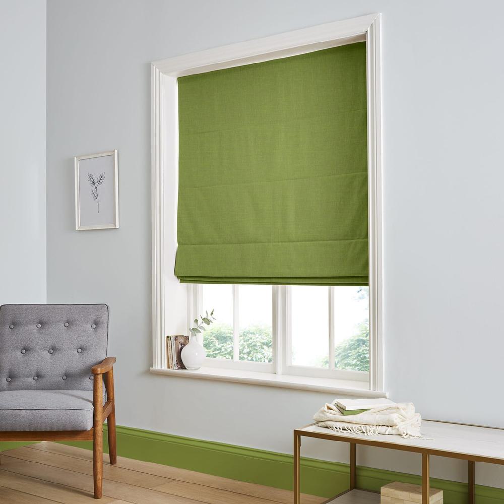 graham & brown Wallace Lime Roman Shade