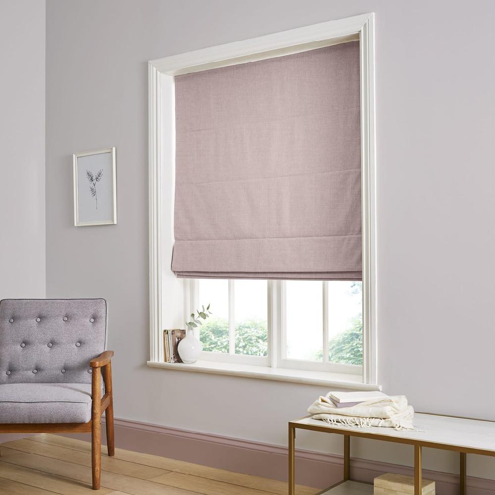 graham & brown Wallace Pale Pink Roman Shade