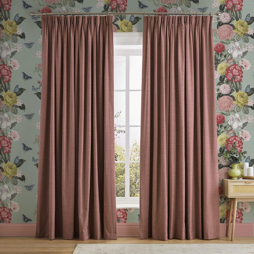 graham & brown Wallace Peach Curtains