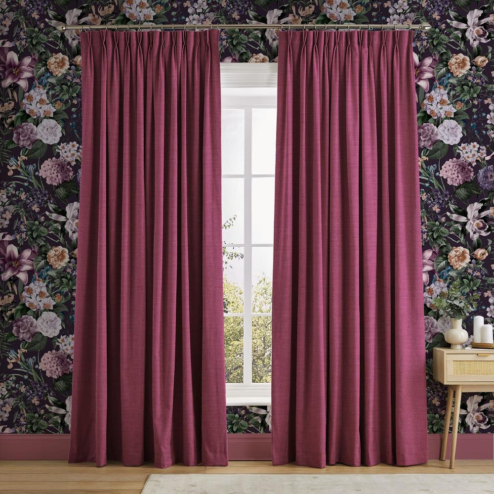 graham & brown Wallace Pink Curtains