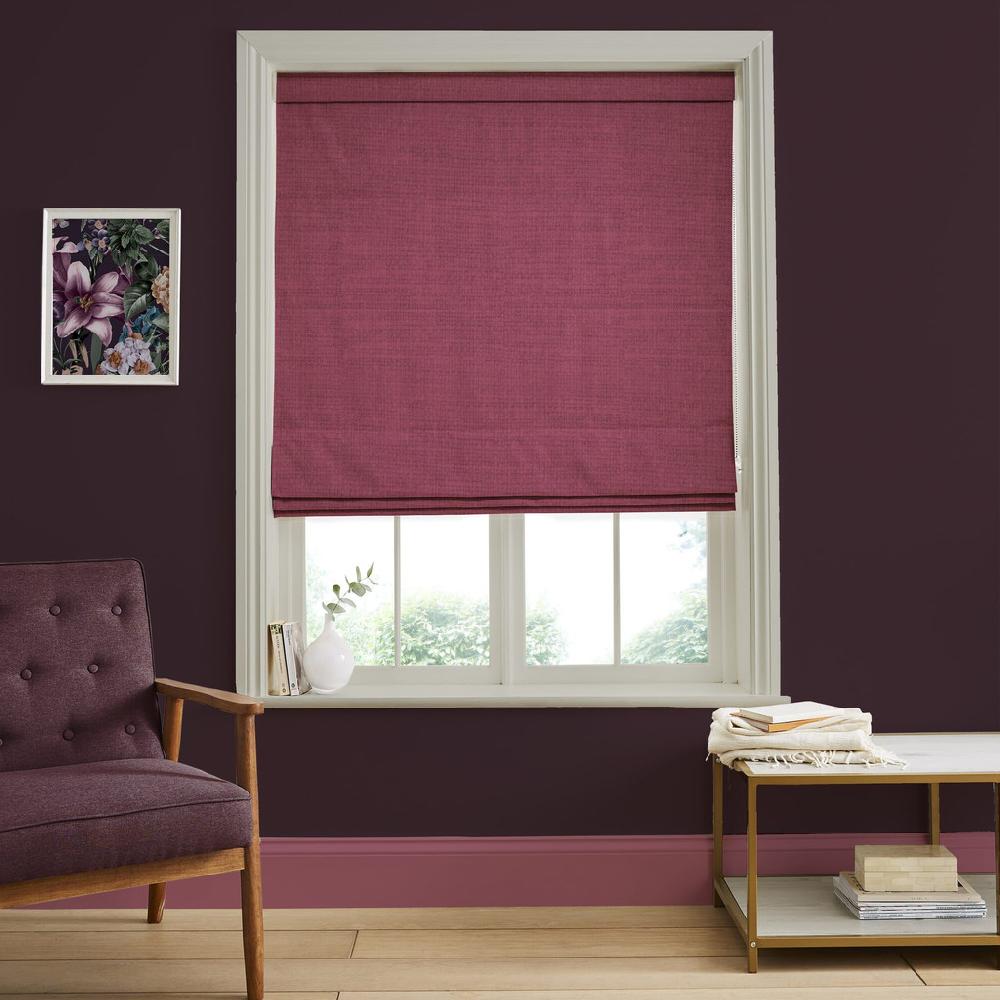 graham & brown Wallace Pink Roman Shade