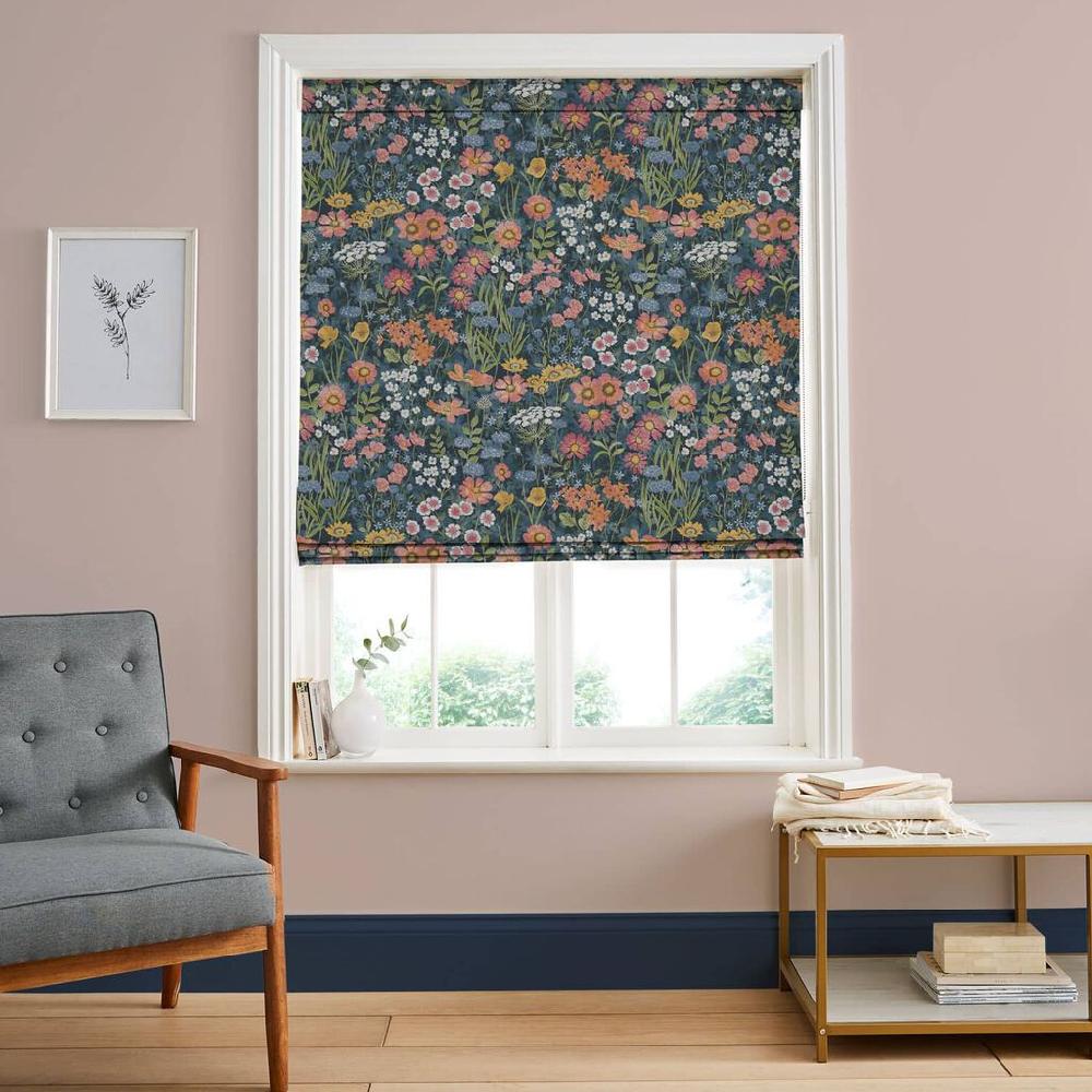 graham & brown Wallflower Dusk Roman Shade
