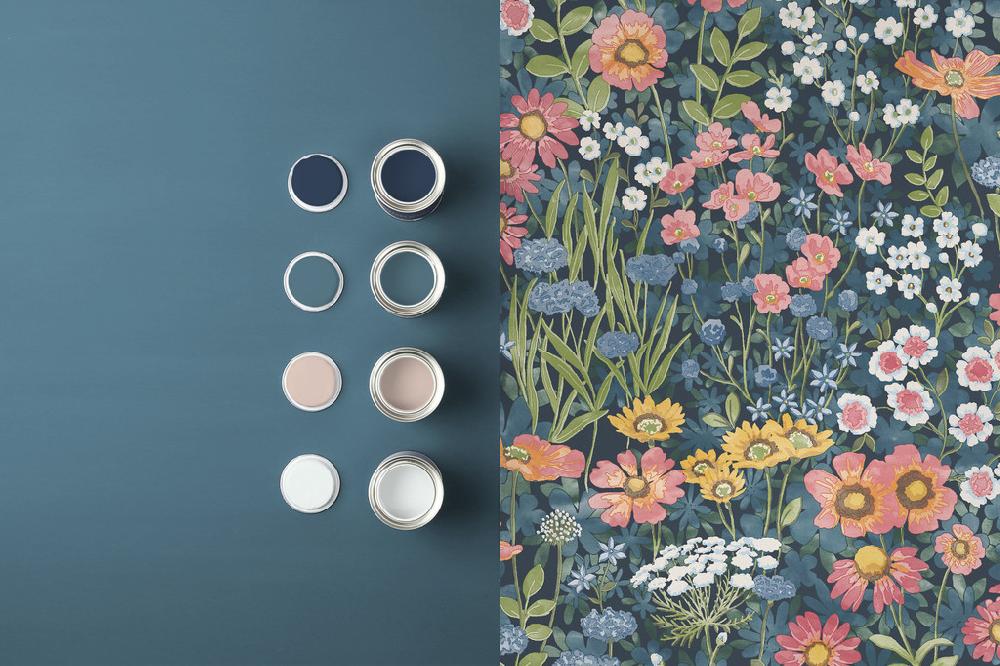 Graham & Brown Wallflower Dusk Wallpaper