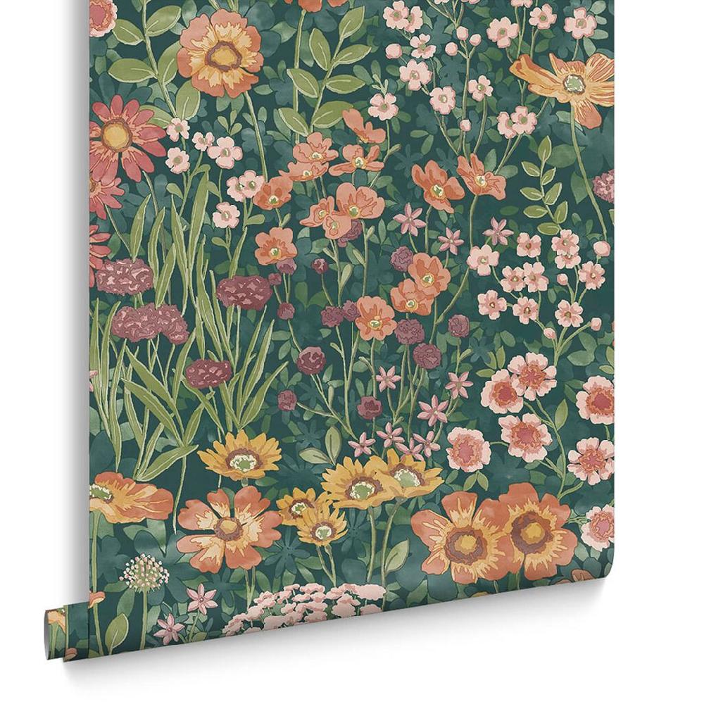 Graham & Brown Wallflower Emerald Wallpaper