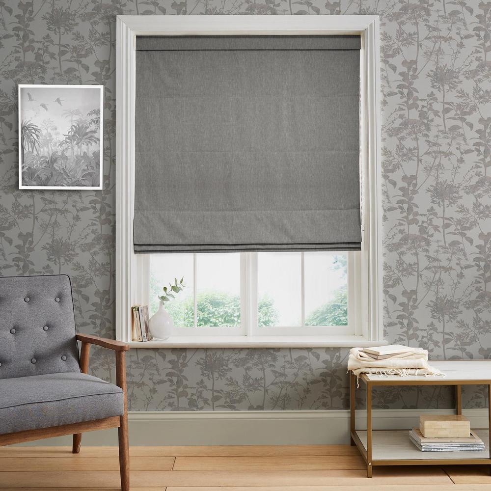 graham & brown Whitaker Grey Roman Shade