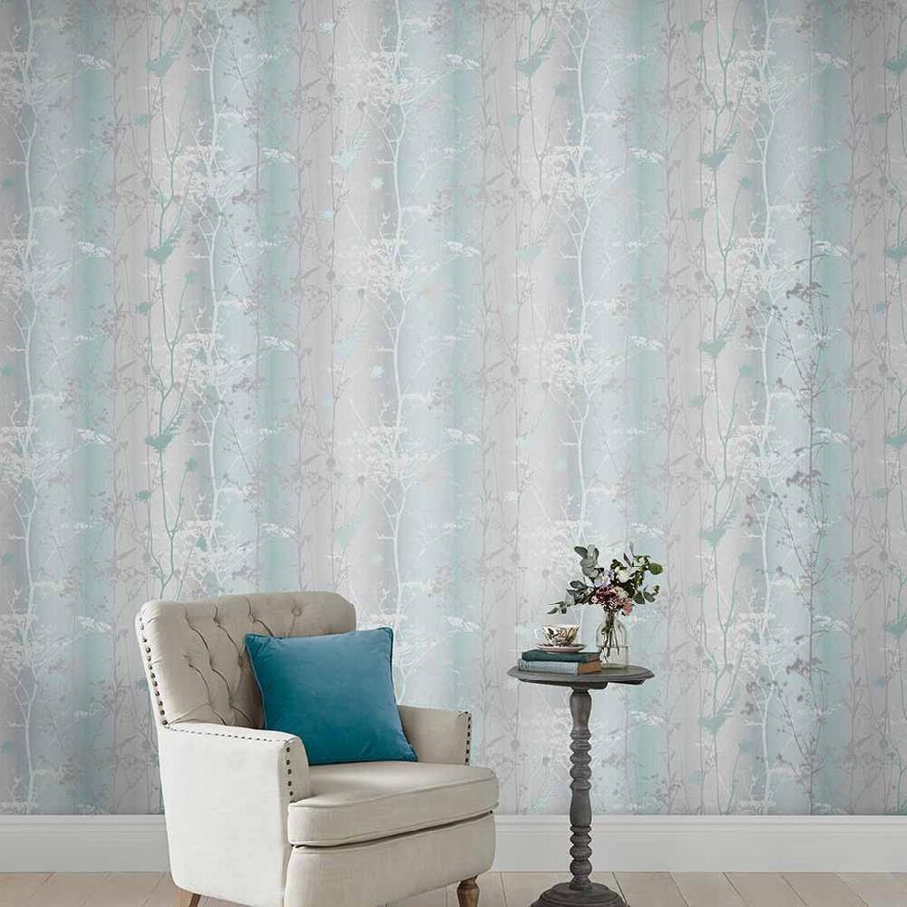 graham & brown Wild Flower Mint Wallpaper