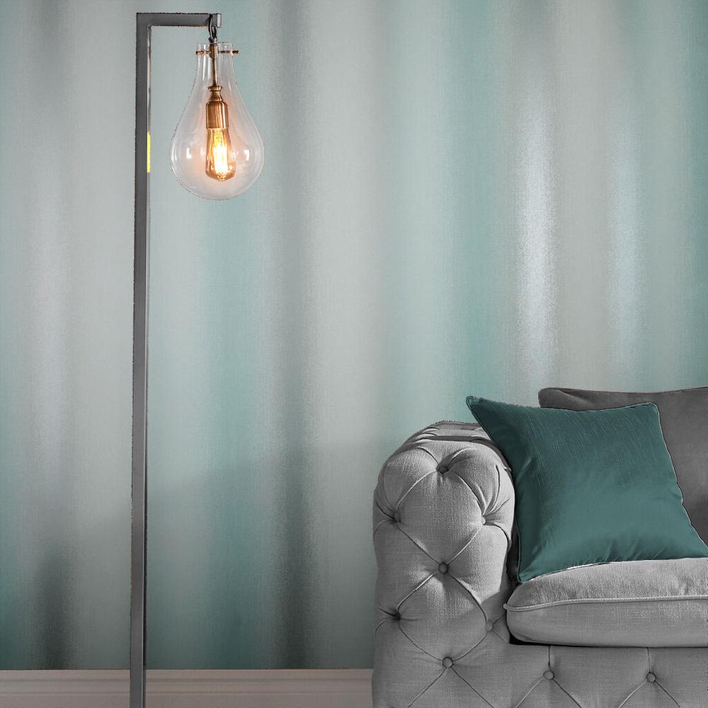 graham & brown Wild Flower Stripe Mint Wallpaper