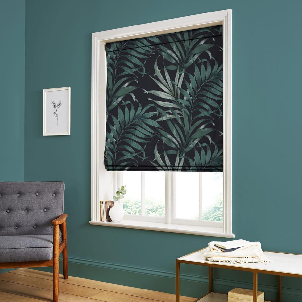 graham & brown Yasuni Midnight Roman Shade