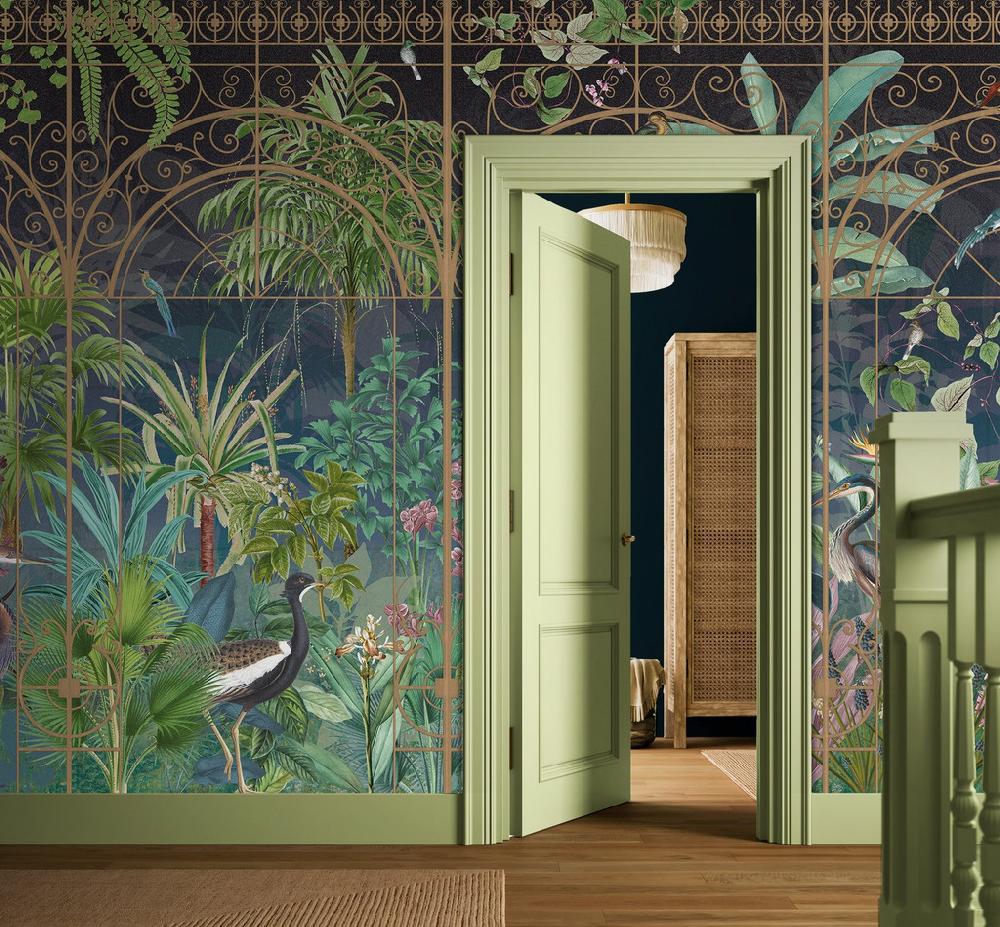 graham & brown Into The Glasshouse Night Bespoke Mural